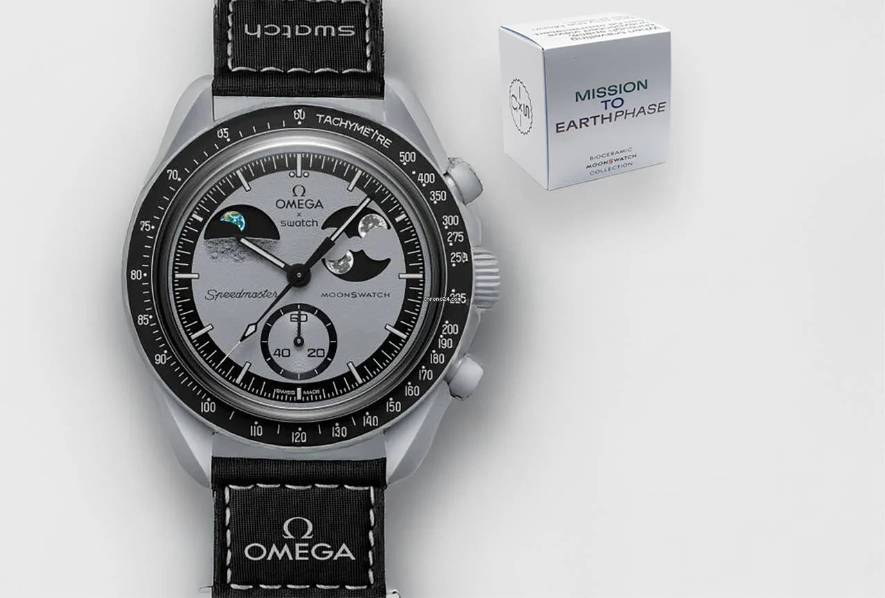 Swatch Moonswatch x Omega New Mission to EarthPhase Bioceramic Moonswatch
