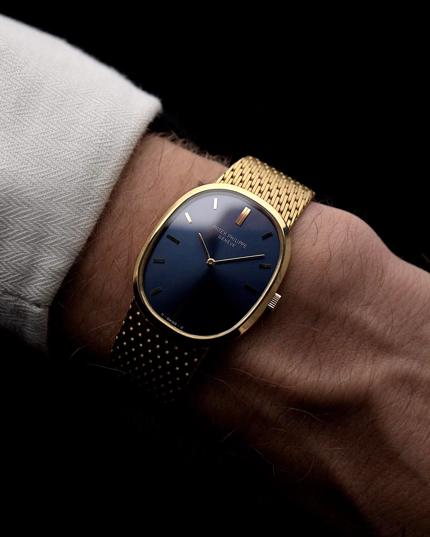 Patek Philippe Ellipse d'Or 18k Blue 1970s