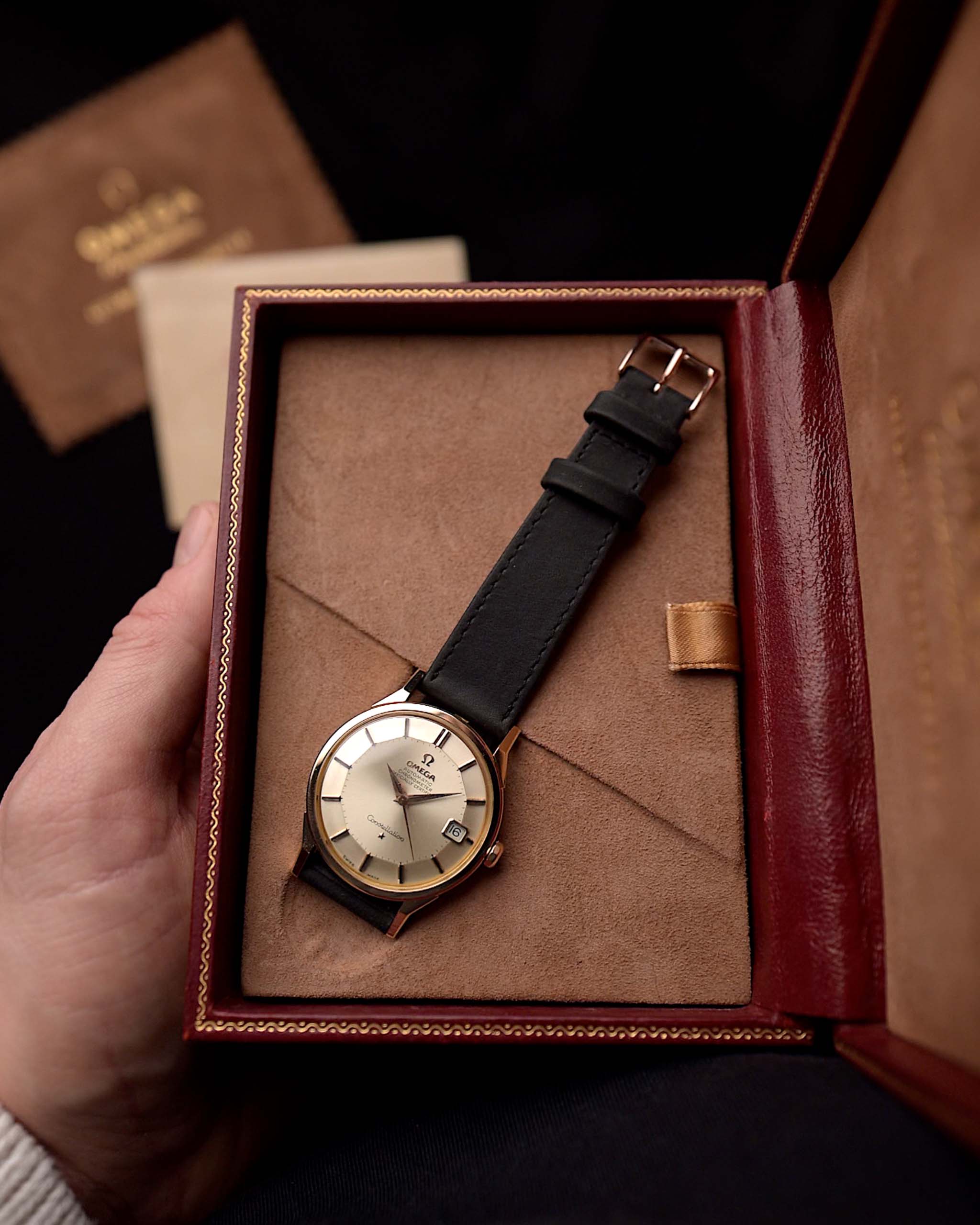 Omega Constellation 168005 Pie Pan 18k Rose 1966