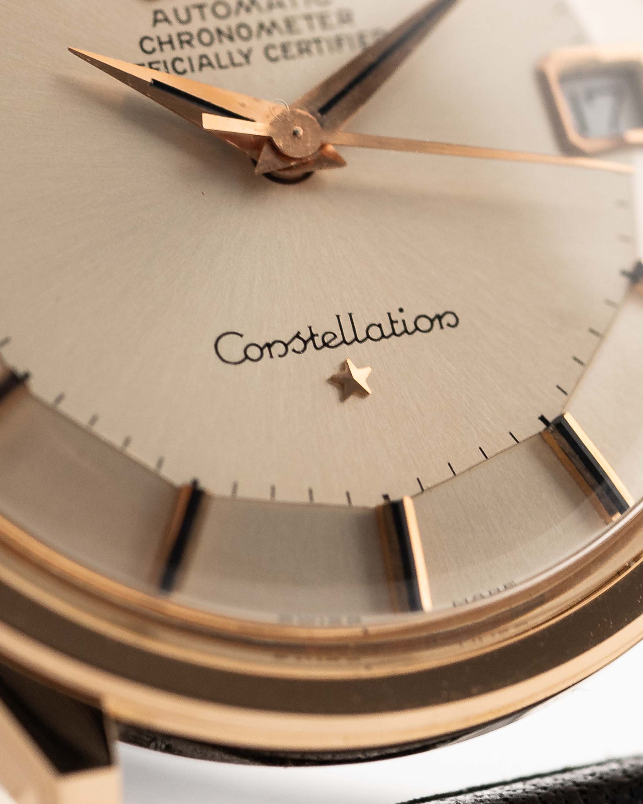 Omega Constellation 168005 Pie Pan 18k Rose 1966