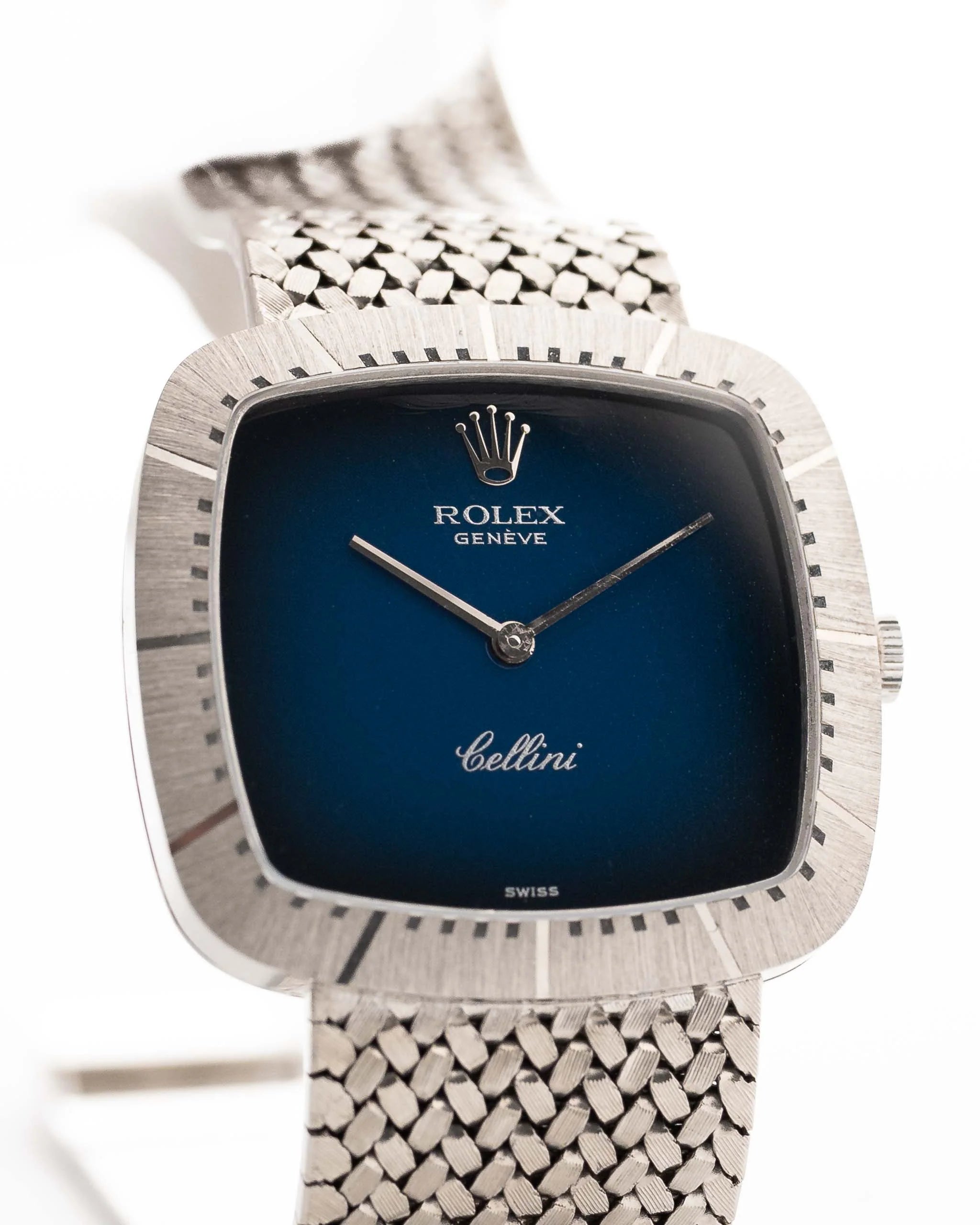 Rolex Cellini 4029 Blue Ombre 18k 1970s