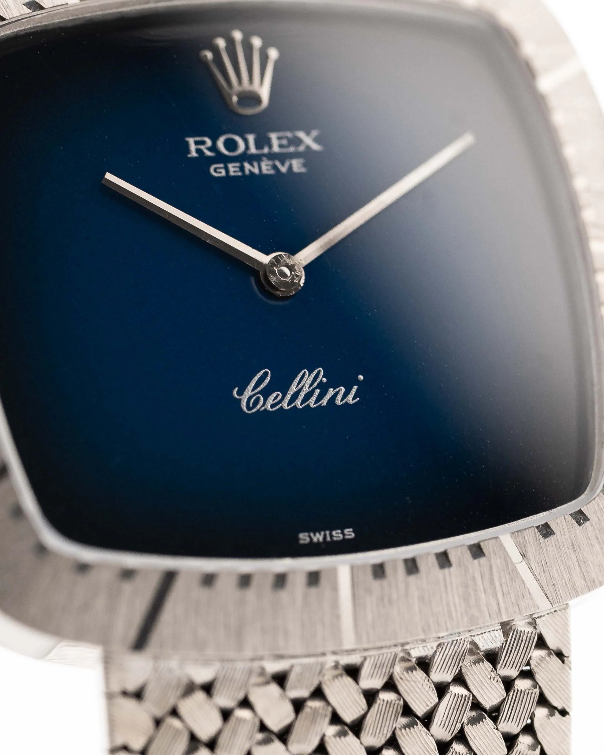 Rolex Cellini 4029 Blue Ombre 18k 1970s